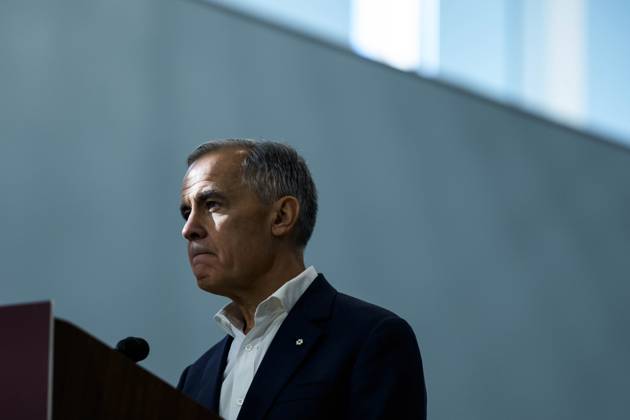 October 10, 2025, Ottawa, On, CAN: Prime Minister Mark Carney listens to a question as he participates in an announcement at a community centre in Ottawa, on Friday, Oct. 10, 2025. Ottawa CAN - ZUMAc35_ 20251010_zaf_c35_016 Copyright: xJustinxTangx