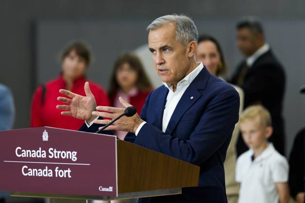 October 10, 2025, Ottawa, On, CAN: Prime Minister Mark Carney participates in an announcement at a community centre in Ottawa, on Friday, Oct. 10, 2025. Ottawa CAN - ZUMAc35_ 20251010_zaf_c35_041 Copyright: xJustinxTangx
