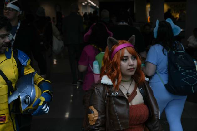October 10, 2025, New York, New York, USA: A woman in cosplay at the New York Comic Con at the Jacob K. Javits Convention Center on October 10, 2025 in New York. New York USA - ZUMAb148 20251010_zap_b148_054 Copyright: xBryanxSmithx