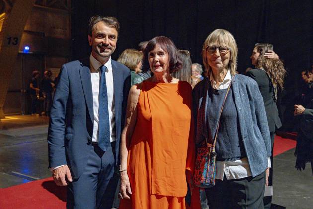 PEOPLE: Festival Lumiere - Lyon 11 10 2025 Grà gory Doucet, Sabine Azema et Francoise Nyssen assistent à la cà rà monie d ouverture du Festival Lumiere 2024 à Lyon le 11 10 2025. Photo Sandrine Thesillat PsNewZ Copyright: xSandrinexTHESILLATx
