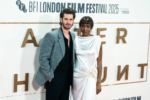 October 11, 2025, London, United Kingdom: Andrew Garfield and Ayo Edebiri attend the After the Hunt Headline Gala at the 69th BFI London Film Festival at The Royal Festival Hall. London United Kingdom - ZUMAs197 20251011_aaa_s197_263 Copyright: xLounisxTiarx