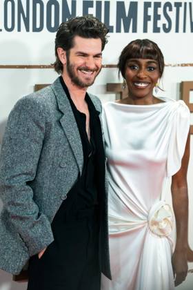 October 11, 2025, London, United Kingdom: Andrew Garfield and Ayo Edebiri attend the After the Hunt Headline Gala at the 69th BFI London Film Festival at The Royal Festival Hall. London United Kingdom - ZUMAs197 20251011_aaa_s197_273 Copyright: xLounisxTiarx