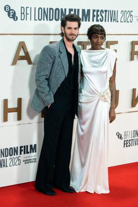 October 11, 2025, London, United Kingdom: Andrew Garfield and Ayo Edebiri attend the After the Hunt Headline Gala at the 69th BFI London Film Festival at The Royal Festival Hall. London United Kingdom - ZUMAs197 20251011_aaa_s197_279 Copyright: xLounisxTiarx