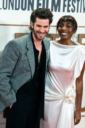 October 11, 2025, London, United Kingdom: Andrew Garfield and Ayo Edebiri attend the After the Hunt Headline Gala at the 69th BFI London Film Festival at The Royal Festival Hall. London United Kingdom - ZUMAs197 20251011_aaa_s197_283 Copyright: xLounisxTiarx