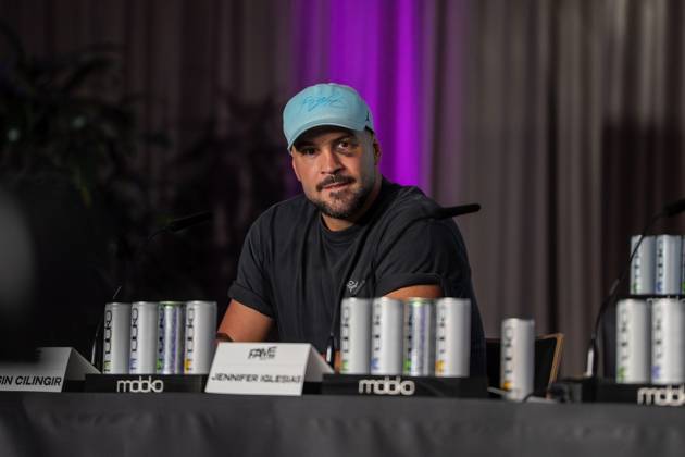 Press conference Fame Fighting 2025 Yasin Cilingir at the press conference for Fame Fighting 2025 on 11 10 2025 at the Atlantic Hotel Essen Essen Atlantic Hotel Nordrhein Westfalen