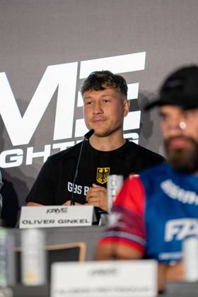 Press conference Fame Fighting 2025 Oliver Ginkel at the press conference for Fame Fighting 2025 on 11 10 2025 at the Atlantic Hotel Essen Essen Atlantic Hotel Nordrhein Westfalen