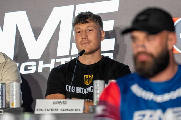 Press conference Fame Fighting 2025 Oliver Ginkel at the press conference for Fame Fighting 2025 on 11 10 2025 at the Atlantic Hotel Essen Essen Atlantic Hotel Nordrhein Westfalen