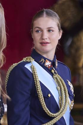 October 12, 2025, Madrid, Madrid, Spain: KING FELIPE VI of Spain and QUEEN LETIZIA of Spain CROWN PRINCESS LEONOR of Spain and PRINCESS SOFIA of Spain attend a reception during the National Day at the Royal Palace Madrid Spain - ZUMAc260 20251012_zep_c260_016 Copyright: xMikexChicorrox
