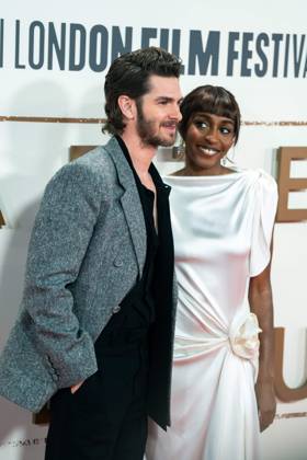 October 11, 2025, London, United Kingdom: Andrew Garfield and Ayo Edebiri attend the After the Hunt Headline Gala at the 69th BFI London Film Festival at The Royal Festival Hall. London United Kingdom - ZUMAunt 20251011_aaa_s197_282 Copyright: xLounisxTiarx