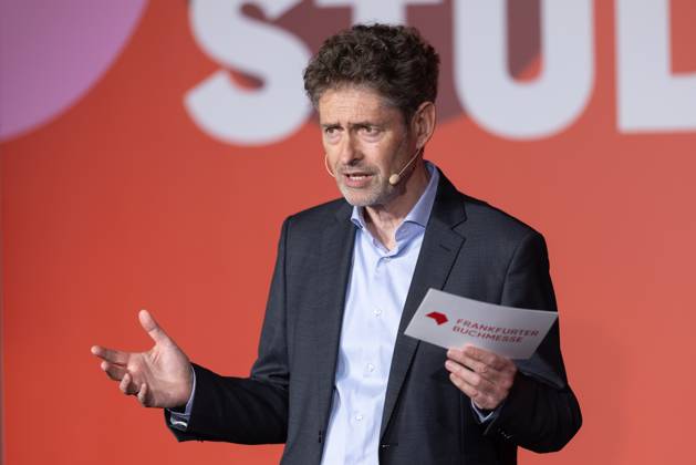Book Fair Frankfurt 2025 Dr Torsten Casimir Spokesman Frankfurt Book Fair speaks during the opening press conference of the 77 Frankfurt Book Fair Book Fair Frankfurt 2025 , Frankfurt am Main Hessen Germany Exhibition Grounds