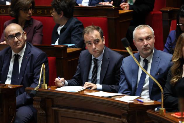 AssembleÌe Nationale, QAG du 15 octobre 2025 Laurent Nunez, SÃ bastien Lecornu et Laurent Panifous SÃ ance des Questions d ActualitÃ s au Gouvernement du 15 octobre 2025 Ã l AssemblÃ e Nationale Ã Paris. Current Affairs Question Time with the Government on October 15, 2025, at the National Assembly in Paris.  Copyright: xFabricexChasseryx
