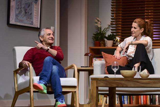October 16, 2025, Madrid, Madrid, SPAIN: Victoria, a play at the Teatro FoÂgaro in Madrid. This new comedy, written and directed by Marc Angelet and Cristina Clemente, features a top-notch cast led by Amparo Larrao±aga, Io±aki Miramo³n, Mar Abascal, and Juli Fo bregas. Madrid SPAIN - ZUMAz108 20251016_znp_z108_078 Copyright: xRichardxZubelzux