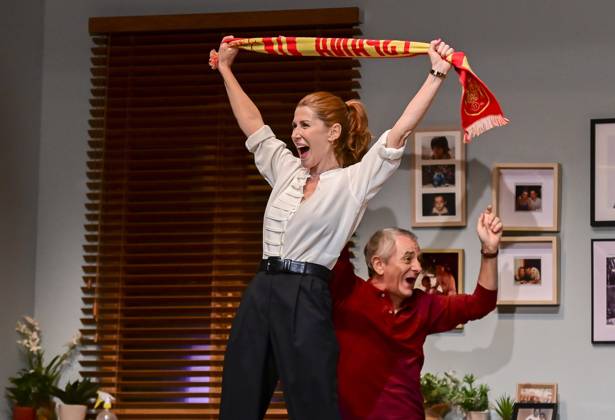 October 16, 2025, Madrid, Madrid, SPAIN: Victoria, a play at the Teatro FoÂgaro in Madrid. This new comedy, written and directed by Marc Angelet and Cristina Clemente, features a top-notch cast led by Amparo Larrao±aga, Io±aki Miramo³n, Mar Abascal, and Juli Fo bregas. Madrid SPAIN - ZUMAz108 20251016_znp_z108_079 Copyright: xRichardxZubelzux