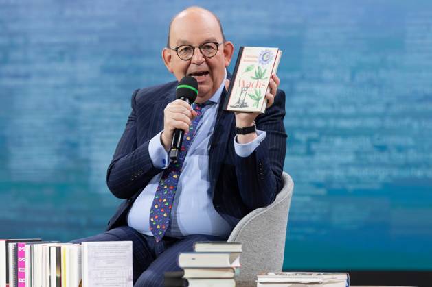 Book Fair Frankfurt 2025 Denis Scheck presents new publications on the literary stage of ARD, ZDF and 3sat Book Fair Frankfurt on October 16, 2025 , Frankfurt am Main Hessen Germany Exhibition Grounds