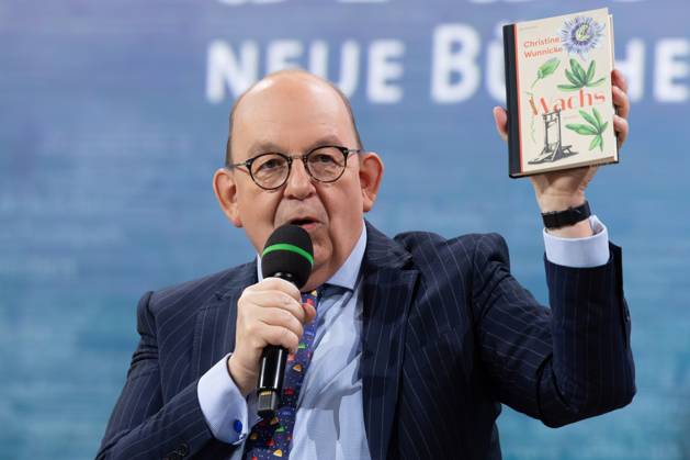 Book Fair Frankfurt 2025 Denis Scheck presents new publications on the literary stage of ARD, ZDF and 3sat Book Fair Frankfurt on October 16, 2025 , Frankfurt am Main Hessen Germany Exhibition Grounds