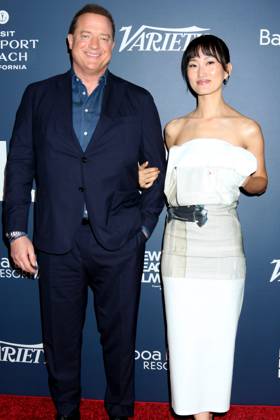 October 19, 2025, Newport Beach, Ca, USA: LOS ANGELES - OCT 19: Brendan Fraser, Mari Yamamoto at the 2025 Newport Beach Film Festival HONORS at the Balboa Bay Club on October 19, 2025 in Newport Beach, CA Newport Beach USA - ZUMAnc22 20251019_zaa_nc22_189 Copyright: xKathyxHutchinsx