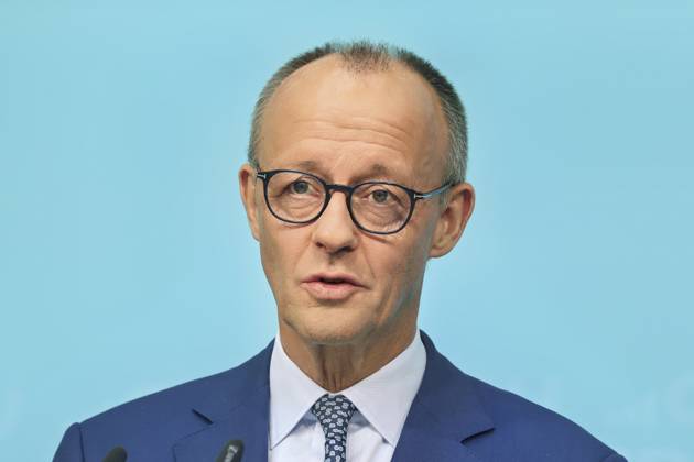 Federal Chancellor Friedrich Merz at the press conference in the CDU Konrad Adenauer Haus The CDU concludes its closed conference, which focuses on the strategy for the five state elections next year The main issue is how to counter the main opponent, the AfD Berlin 20 10 25 Federal Chancellor Merz and Secretary General Linnemann at a press conference in Berlin