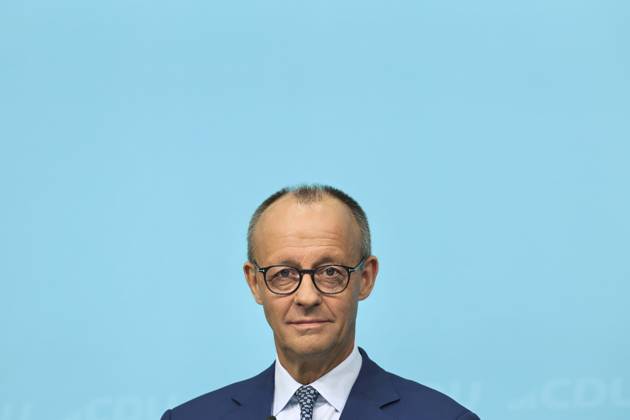 Federal Chancellor Friedrich Merz at the press conference in the CDU Konrad Adenauer Haus The CDU concludes its closed conference, which focuses on the strategy for the five state elections next year The main issue is how to counter the main opponent, the AfD Berlin 20 10 25 Federal Chancellor Merz and Secretary General Linnemann at a press conference in Berlin