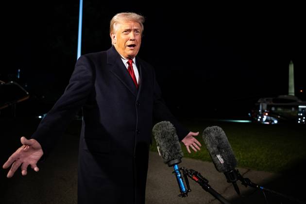 President Donald Trump speaks with reporters as he departs for a trip to Asia on the South Lawn of the White House in Washington, DC on Friday, October 24, 2025. Trump is expected to meet with Chinese President Xi Jinping to discuss a trade deal, Prime Minister of Malaysia Anwar bin Ibrahim, Japan s new prime minister Sanae Takaichi and several other Asian leaders at the Association of Southeast Asian Nations (ASEAN).  WASP20251024110 FrancisxChung