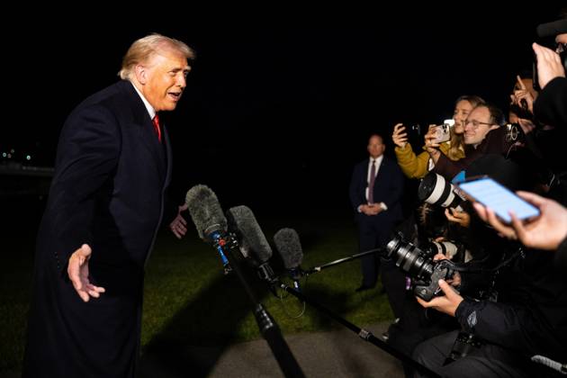 President Donald Trump speaks with reporters as he departs for a trip to Asia on the South Lawn of the White House in Washington, DC on Friday, October 24, 2025. Trump is expected to meet with Chinese President Xi Jinping to discuss a trade deal, Prime Minister of Malaysia Anwar bin Ibrahim, Japan s new prime minister Sanae Takaichi and several other Asian leaders at the Association of Southeast Asian Nations (ASEAN).  WASP20251024112 FrancisxChung