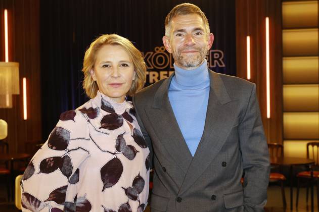 Susan Link and Micky Beisenherz at the recording of the WDR talk show Kölner Treff in WDR Studio BS 3 Cologne, 24 10 2025 Foto:xgbrcix xFuturexImagex koelner_treff2410_5003