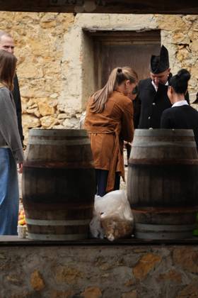 Spanish King Felipe VI and Queen Letizia with Princess of Asturias Leonor de Borbon during a visit to Valdesoto Siero as winner of the 36th annual Exemplary Village of Asturias Awards, Spain, on Saturday 25 October 202 Cordon Press