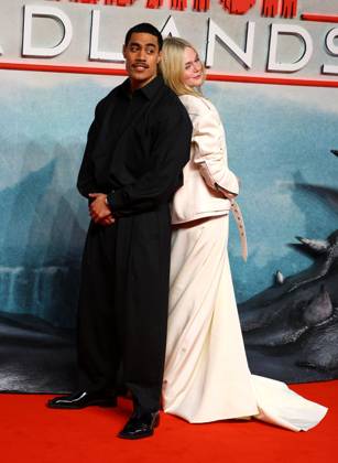 October 27, 2025, London, United Kingdom: Dimitrius Schuster-Koloamatangi and Elle Fanning attend the UK Special Screening of Predator: Badlands at BFI IMAX. London United Kingdom - ZUMAs197 20251027_aaa_s197_085 Copyright: xFredxDuvalx