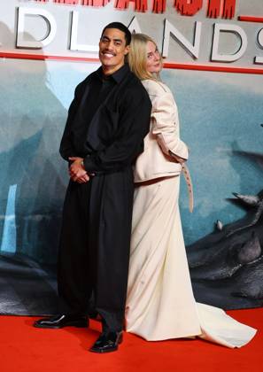 October 27, 2025, London, United Kingdom: Dimitrius Schuster-Koloamatangi and Elle Fanning attend the UK Special Screening of Predator: Badlands at BFI IMAX. London United Kingdom - ZUMAs197 20251027_aaa_s197_087 Copyright: xFredxDuvalx