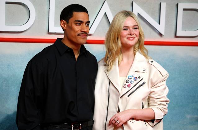 October 27, 2025, London, United Kingdom: Dimitrius Schuster-Koloamatangi and Elle Fanning attend the UK Special Screening of Predator: Badlands at BFI IMAX. London United Kingdom - ZUMAs197 20251027_aaa_s197_101 Copyright: xFredxDuvalx
