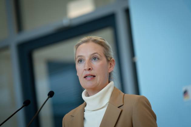 AfD, Alice Weidel, Tino Chrupalla Bundestag, Bundestag parliamentary group, AfD, press statement, chairperson, federal spokesperson, Alice Weidel Berlin Berlin GER