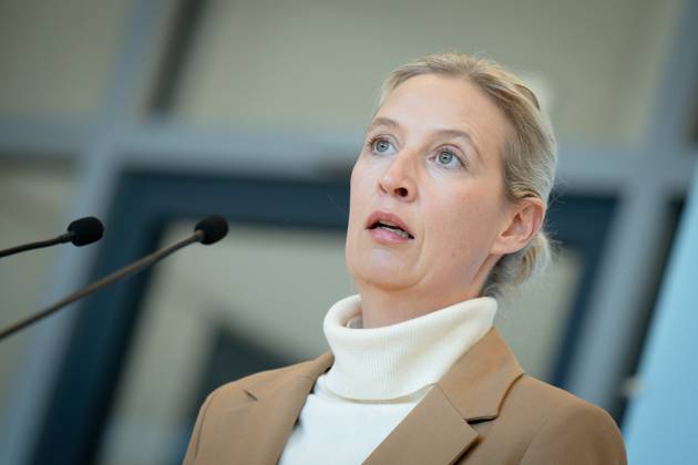 AfD, Alice Weidel, Tino Chrupalla Bundestag, Bundestag parliamentary group, AfD, press statement, chairperson, federal spokesperson, Alice Weidel Berlin Berlin GER