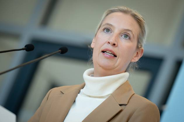 AfD, Alice Weidel, Tino Chrupalla Bundestag, Bundestag parliamentary group, AfD, press statement, chairperson, federal spokesperson, Alice Weidel Berlin Berlin GER