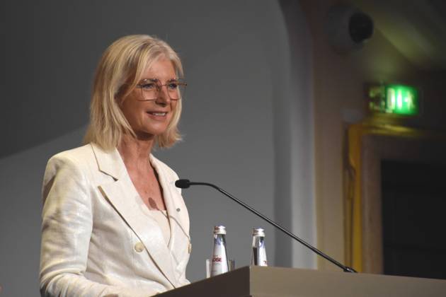 Ulrike Scharf, Bavarian State Minister Munich 14 11 2025 Hotel Bayerischer Hof Stiftung Kulturfoederung awards German Culture Prize 2025 Honoring Herta Mueller and Dr. Maria Furtwaengler Photo Bernd Lindenthaler Munich