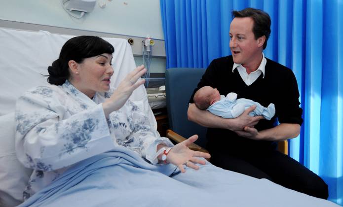 Image Licensed to Parsons Media. 23 11 2025. London, United Kingdom. David Cameron diagnosed with prostate cancer. Former Prime Minister David Cameron has today annoucned in an interview with The Sunday Times that he has been diagnosed with Prostate Cancer. Lord Cameron says the test came following his wife Samantha listening to an interview on the radio which spurred him on to get a test in 2024. Leader of the Conservative Party David Cameron meets Lindsay Bowden and her new born son John as he visits the Maternity Ward of Chelsea and Westminster Hospital. 03 01 2010.  Copyright: xAndrewxParsonsx xParsonsxMediax PAR-9167-0022