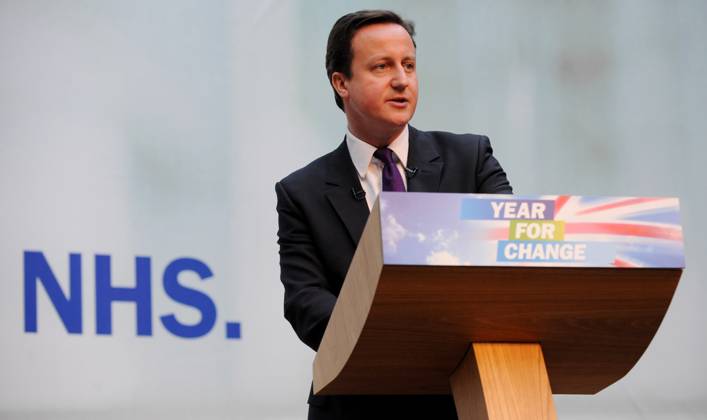 Image Licensed to Parsons Media. 23 11 2025. London, United Kingdom. David Cameron diagnosed with prostate cancer. Former Prime Minister David Cameron has today annoucned in an interview with The Sunday Times that he has been diagnosed with Prostate Cancer. Lord Cameron says the test came following his wife Samantha listening to an interview on the radio which spurred him on to get a test in 2024. Leader of the Conservative Party David Cameron is joined by Shadow Chancellor George Osbourne to make a speech on the NHS budget at the Royal Horticultural Halls and Conference Centre. 04 01 2010.  Copyright: xAndrewxParsonsx xParsonsxMediax PAR-9167-0023