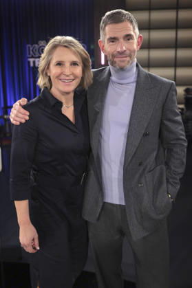 Susan Link and Micky Beisenherz at the recording of the WDR talk show Kölner Treff in WDR Studio BS 3 Cologne, 28 11 2025 Foto:xR.xSchmiegeltx xFuturexImagex koelner_treff2811_5107