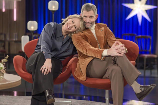 Susan Link and Micky Beisenherz at the recording of the WDR talk show Kölner Treff in WDR Studio BS 3 Cologne, 04 12 2025 Foto:xW.xRanderathx xFuturexImagex koelner_treff0412_5255