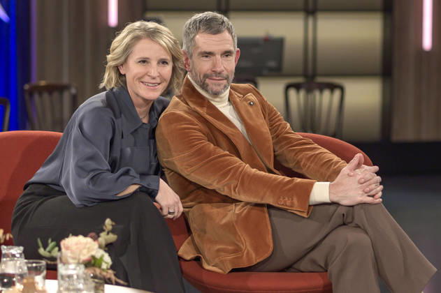 Susan Link and Micky Beisenherz at the recording of the WDR talk show Kölner Treff in WDR Studio BS 3 Cologne, 04 12 2025 Foto:xW.xRanderathx xFuturexImagex koelner_treff0412_5257