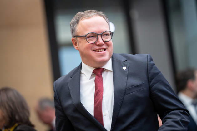 Mario Voigt, Minister President of Thuringia CDU , before the start of the Bundesrat meeting 1060 Bundesrat meeting , Berlin Berlin Germany Bundesrat building