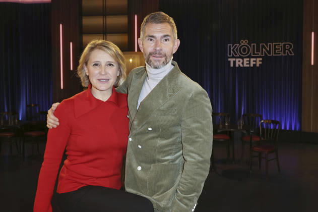 Susan Link and Micky Beisenherz at the recording of the WDR talk show Kölner Treff in WDR Studio BS 3 Cologne, 13 01 2026 Foto:xgbrcix xFuturexImagex koelner_treff1301_6119