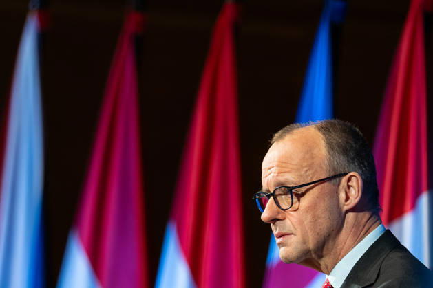 Federal Chancellor Friedrich Merz gives a speech in Hamburg City Hall to the participants of the 3rd North Sea Summit 2026 in Hamburg, Germany 3 North Sea Summit 2026 in Hamburg, Germany, Hamburg Hamburg Germany City Hall, Townhall