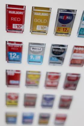 Smoking The illuminated selection buttons of various cigarette brands on a vending machine, taken on 25 01 2026 Europe has one of the highest rates of tobacco consumption in the world, which is why the European Union is increasingly focusing on tax increases and far-reaching advertising bans with the aim of achieving a tobacco-free generation by 2040
