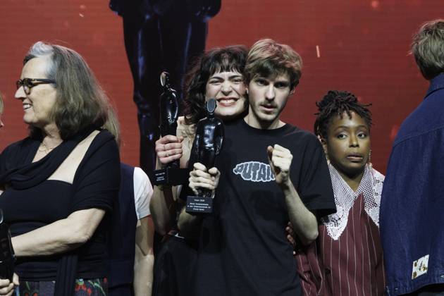 Actor Felix Heremans pictured during the award ceremony of the Ensors Flemish film prizes, as part of the Ostend Film Festival (18th edition) (30 01-07 02), Saturday 07 February 2026, in Oostende.  NICOLASxMAETERLINCK 161908042