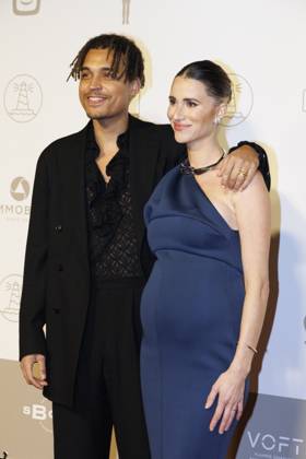 Television Presenter Aster Nzeyimana and Actress Lize Fereyn pictured on the red carpet at the arrival for the award ceremony of the Ensors Flemish film prizes, as part of the Ostend Film Festival (18th edition) (30 01-07 02), Saturday 07 February 2026, in Oostende.  NICOLASxMAETERLINCK 161909327
