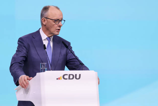 Federal Chancellor Friedrich Merz addresses the delegates, 1 day, 38 Party Congress of the CDU Germany, Landesmesse on February 20, 2026 in Stuttgart, Germany Photo by Marco Steinbrenner DeFodi Images Federal Chancellor Friedrich Merz addresses the delegates, 1 day, 38 Party Congress of the CDU Germany, Landesmesse, February 20, 2026 in Stuttga