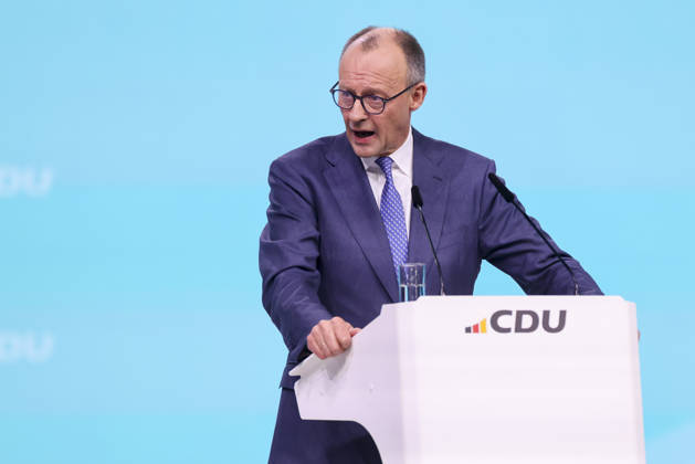 Federal Chancellor Friedrich Merz addresses the delegates, 1 day, 38 Party Congress of the CDU Germany, Landesmesse on February 20, 2026 in Stuttgart, Germany Photo by Marco Steinbrenner DeFodi Images Federal Chancellor Friedrich Merz addresses the delegates, 1 day, 38 Party Congress of the CDU Germany, Landesmesse, February 20, 2026 in Stuttga
