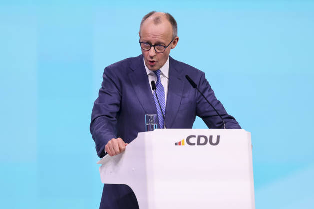 Federal Chancellor Friedrich Merz addresses the delegates, 1 day, 38 Party Congress of the CDU Germany, Landesmesse on February 20, 2026 in Stuttgart, Germany Photo by Marco Steinbrenner DeFodi Images Federal Chancellor Friedrich Merz addresses the delegates, 1 day, 38 Party Congress of the CDU Germany, Landesmesse, February 20, 2026 in Stuttga