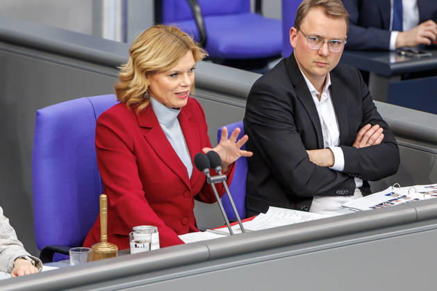Bundestag Bundestag President Julia Klöckner at the questioning of the Federal Government in the German Bundestag on 25 02 26 in Berlin Berlin Berlin Germany Bundestag