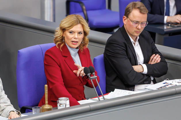Bundestag Bundestag President Julia Klöckner at the questioning of the Federal Government in the German Bundestag on 25 02 26 in Berlin Berlin Berlin Germany Bundestag