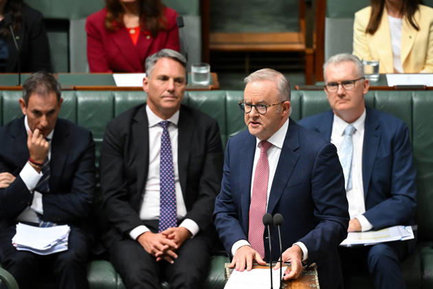 QUESTION TIME, Australian Prime Minister Anthony Albanese speaks during Question Time in the House of Representatives at Parliament House in Canberra, Tuesday, March 3, 2026. ( NO ARCHIVING CANBERRA AUSTRALIAN CAPITAL TERRITORY AUSTRALIA Copyright: xLUKASxCOCHx 20260303178985759002